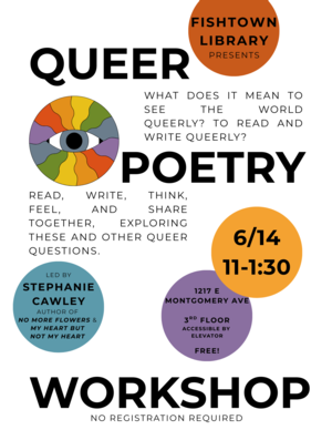 Queen Poetry Workshop with Stephanie Cawley 